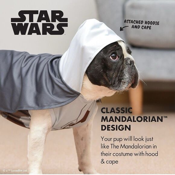NEW Star Wars MANDALORIAN Dog Halloween Costume Pet Apparel by Fetch SMALL - Picture 3 of 6